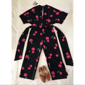 ZARA Women’s Basic Collection Floral Jumpsuit